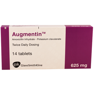აუგმენტინი 625მგ ტაბლ#14   Augmentin tab 500mg+125mg #14