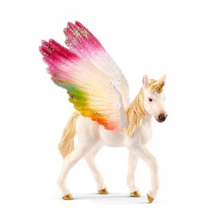 Figura de Potro Unicornio Arcoíris Alado-70577
