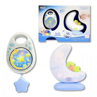 Lámpara Luna con Mando Azul-18/1696