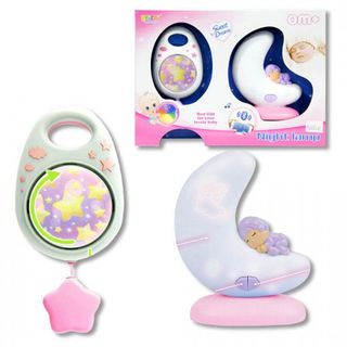 Lámpara Luna con Mando Rosa-18/1709