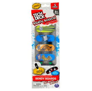 Tech Deck Pack 5 Gomas Borras Monopatín-TD2331