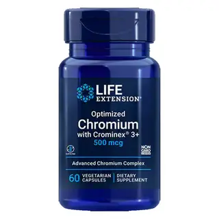 LIFE EXTENSION Capsules de chrome optimisées, 60 Nombre