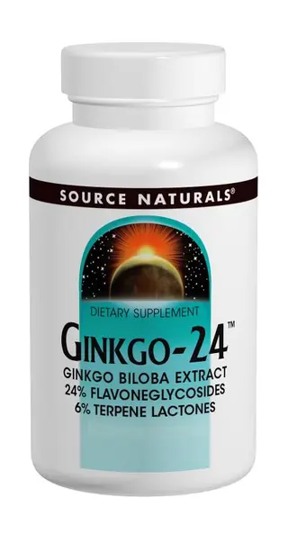 SOURCE NATURALS GINKGO-24 BILOBA EXT 120MG 30TABS#SN0078