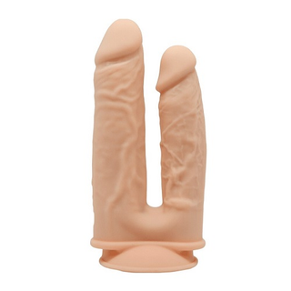 Dildo Doble Dual Density Double Penetrant Natural
