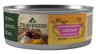 Traveness Comida Húmeda de Pollo con Fresa para Cachorros (85 gr) 8436579249465