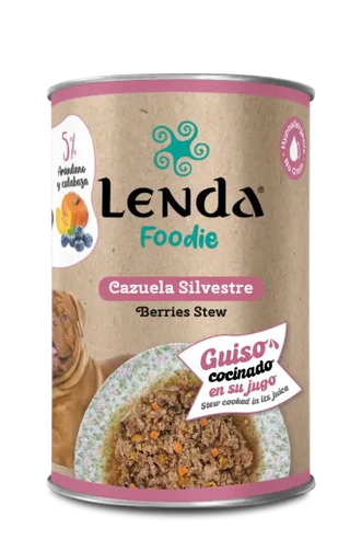 Lenda Comida Húmeda Cazuela Silvestre / Berries Stew para Perros (380 GR) 8435578201214