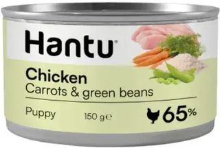 Hantu Comida Húmeda de Pollo con Zanahorias y Judías Verdes para Cachorros (150 gr) 8436607321101