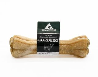 Traveness Hueso Masticable Relleno de Cordero 17 Cm (1 Unidad) 8436607321781