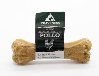 Traveness Hueso Masticable Relleno de Pollo 12 Cm (1 Unidad) 8436607321804