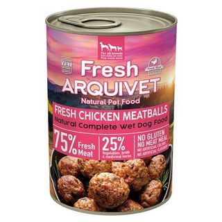 Arquivet Comída Húmeda Fresh Albóndigas de Pollo con Zanahoria y Guisantes (400 GR) 8435117891449