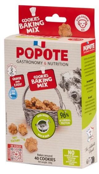 Popote Kit para Preparar Galletas Caseras de Pato para Perros (232 gr) 3541990418675