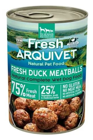 Arquivet Comída Húmeda Fresh Albóndigas de Pato para Perros (400 GR) 8435117892279