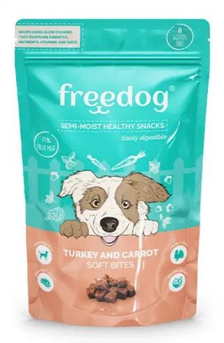 Freedog Snack Semi-Húmedo de Pavo y Zanahoria para Perros (100 gr) 8429083050283