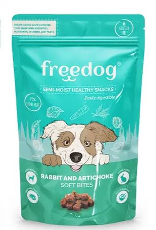Freedog Snack Semi-Húmedo de Conejo y Alcachofa para Perros (100 gr) 8429083050290