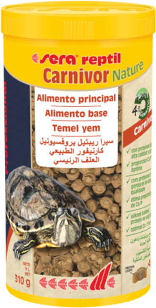 Sera Reptil Professional Carnivor Nature Alimento Bicomponente para Reptiles Carnívoros (310 gr) 4001942018227