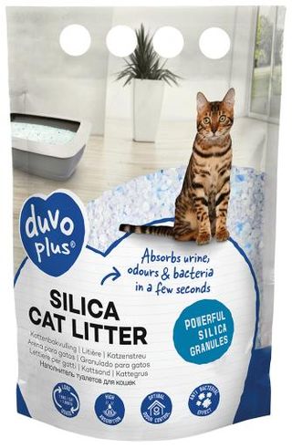 Duvo Plus Arena de Sílice para Gatos (5 L) 5414365062316
