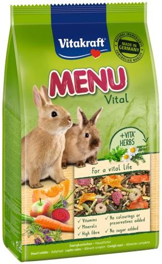 Vitakraft Pienso Menú para Conejos Enanos (5 KG) 4008239256652