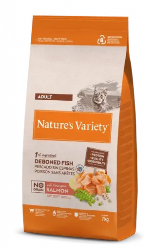 Nature's Variety Pienso No Grain de Salmón Noruego para Gatos (1,25 KG) 8410650271798