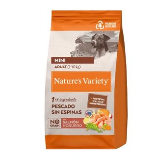 Nature's Variety Pienso Mini Adult No Grain Free Salmon para Perros (3 Kg) 8410650595962