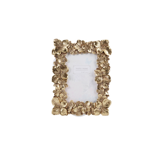 FLORAL CADRE PHOTO POLYRESINE DOREE PF 10x15CM ref