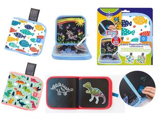 Libro Pizarra Portatil + 6 Rotuladores