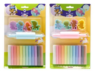 Set 12 Plastilinas + 4 Moldes