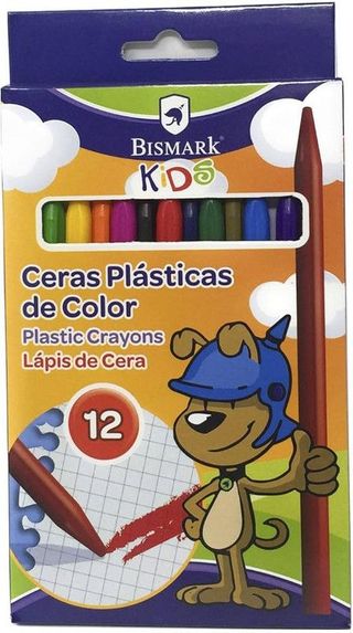 Ceras Plásticas De Color 12u Bismark