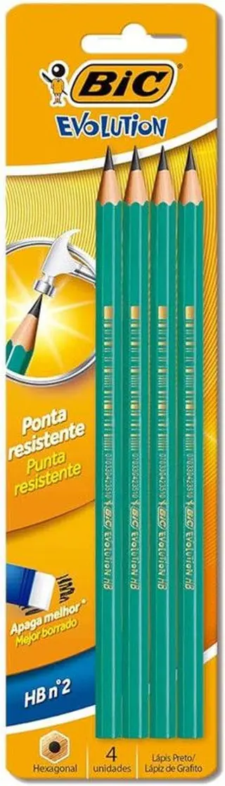 Pack 4 Lápiceros Bic Evolution Hbnº2