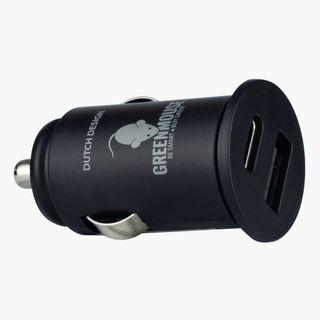 Car Charger Dual Usb And Usb-c Black Greenmouse