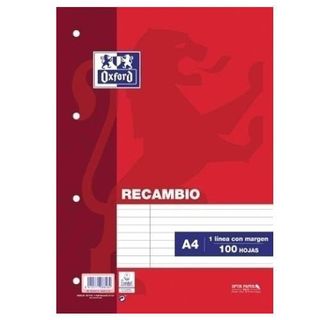 Recambio Oxford 1 Linea Con Margen A4