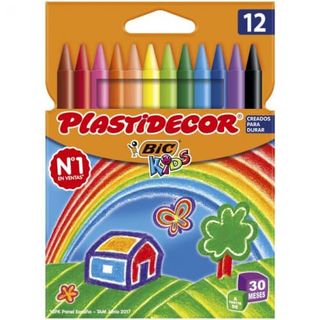 Cera Plastidecor Bic Kids De 12 Colores