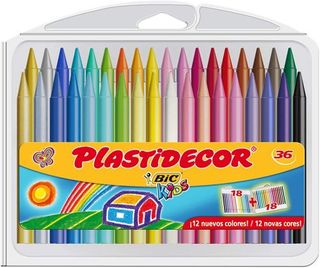Cera Plastidecor Bic Kids De 36 Colores