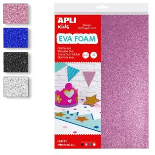 Goma Eva Apli Kids 4 Colores