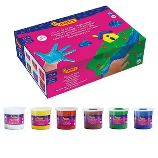 Pintura De Dedos Jovi 6 Colores (125 Ml.)