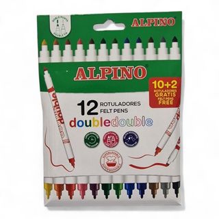 Rotulador Alpino 10+2 Gratis. Doble Punta