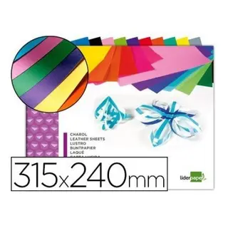 Bloc De Papel Charol Lider Papel De 10 Colores