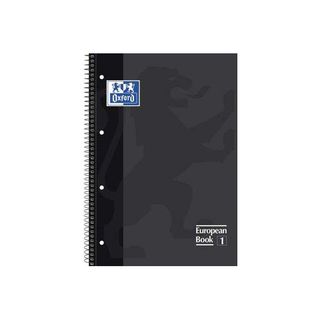 Europeanbook1 A4+ Ted 5x5 Negro Oxford 80 Hojas
