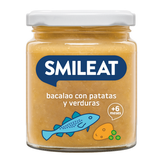 Smileat Tarrito de Bacalao con Patatas y Verduras ECO 230g
