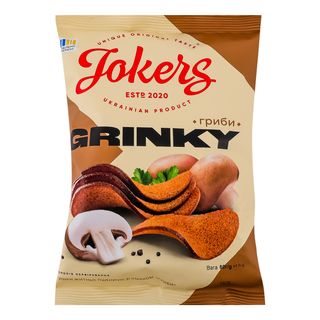 Грінки Jokers з грибами 80 грам
