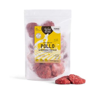 Wild Balance Menú Barf De Pollo Con Verduras Frescas Para Perros 2.5kg