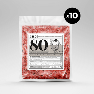 Cru Box Pollo Perro (10 X 500 G.) Barf