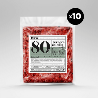 Cru Box Ternera Y Pollo Perro (10 X 500 G.) Barf