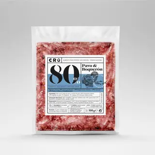 Cru Pavo Y Boquerón Perro (500 G.) Barf