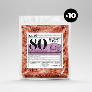 Cru Box Cordero Y Pollo Perro (10 X 500 G.) Barf
