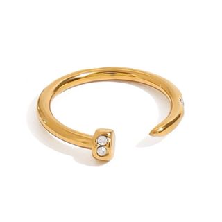 Bague de luxe plaqué or RGN073