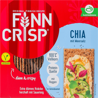Cухарики Finn Crisp з чіа та морською сіллю цільнозернові 195 г