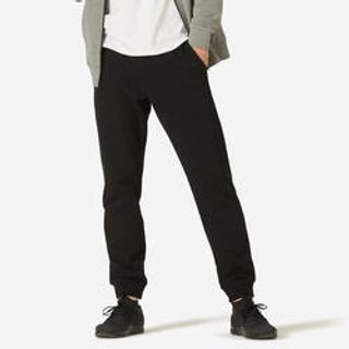 Pantalón Chándal Fitness Regular Hombre Domyos 100 Negro 3Xl / W44 L34 Negro