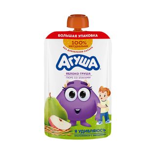 Пюре Агуша со злаками яблоко-груша 160 г