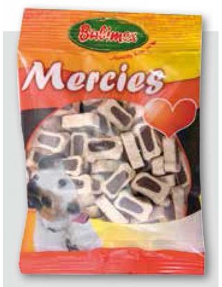 Snacks Para Perro De Cordero Y Arroz De Bubimex Bolsa 100 Gr.