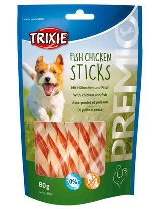Snack Para Perro Pollo Y Pescado, Trixie 80 Gr.